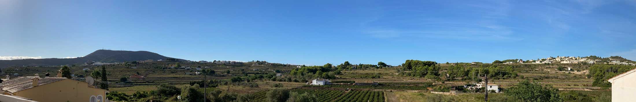 Panorámica vistas desde La Llar de les Fonts